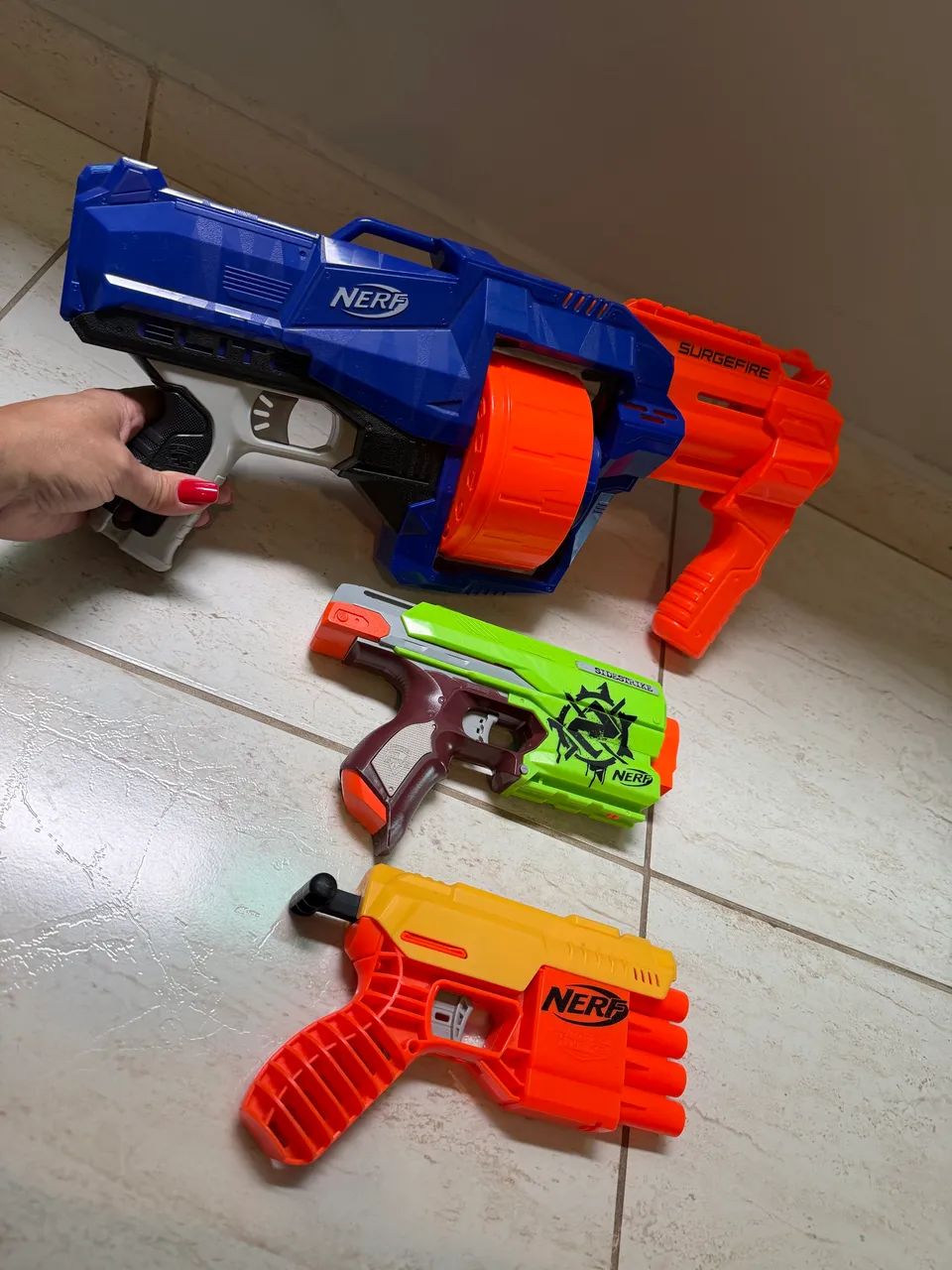  3 Arma Nerf com balas - Foto 2