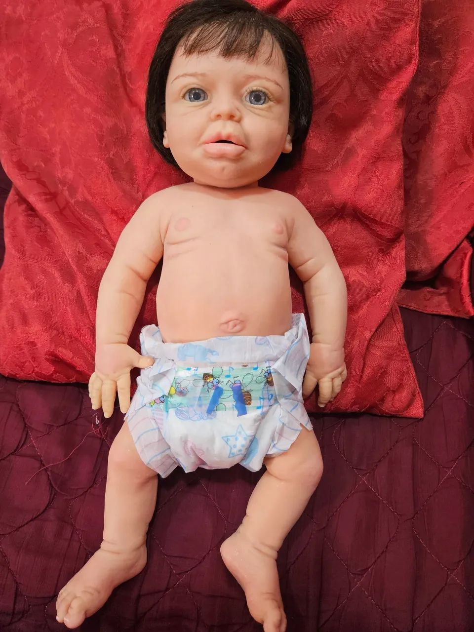 Bebê Reborn silicone sólido molinho
