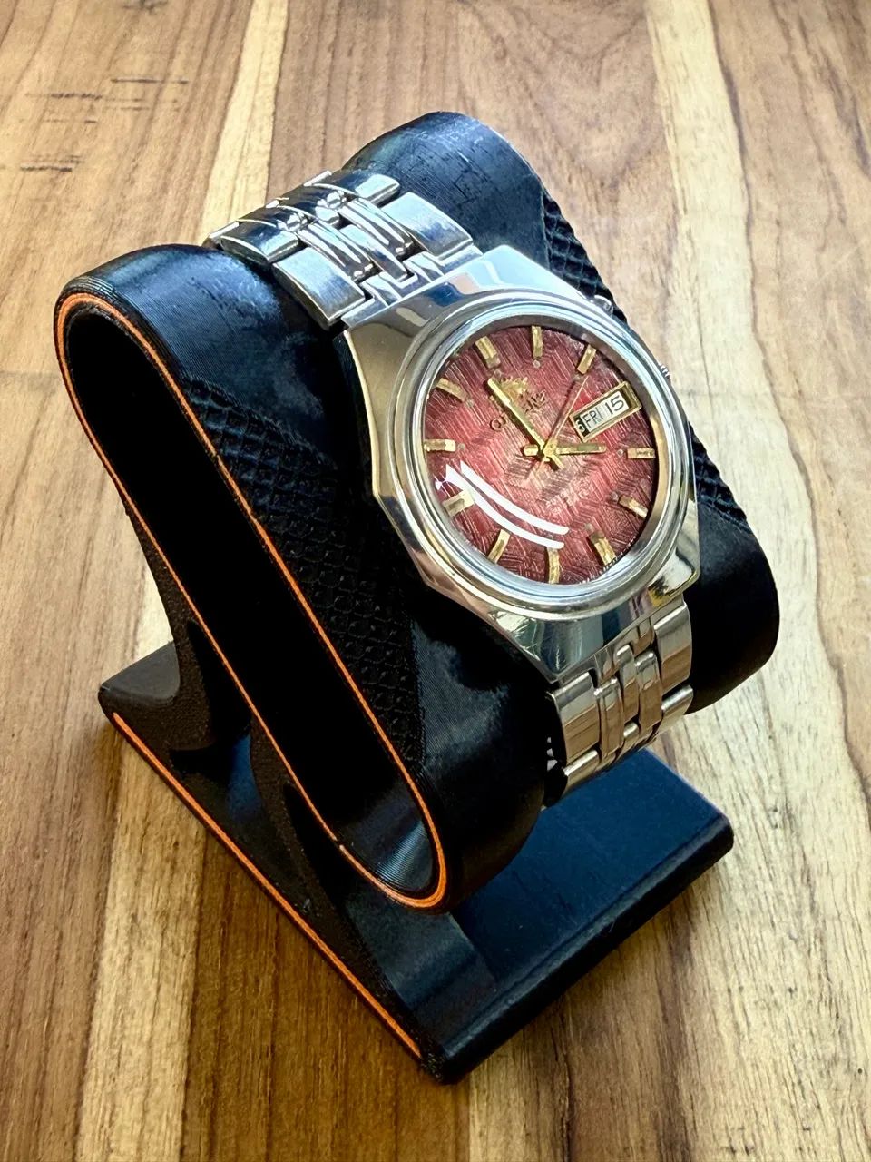 Relógio Orient Red Dial - 1970 - Foto 3
