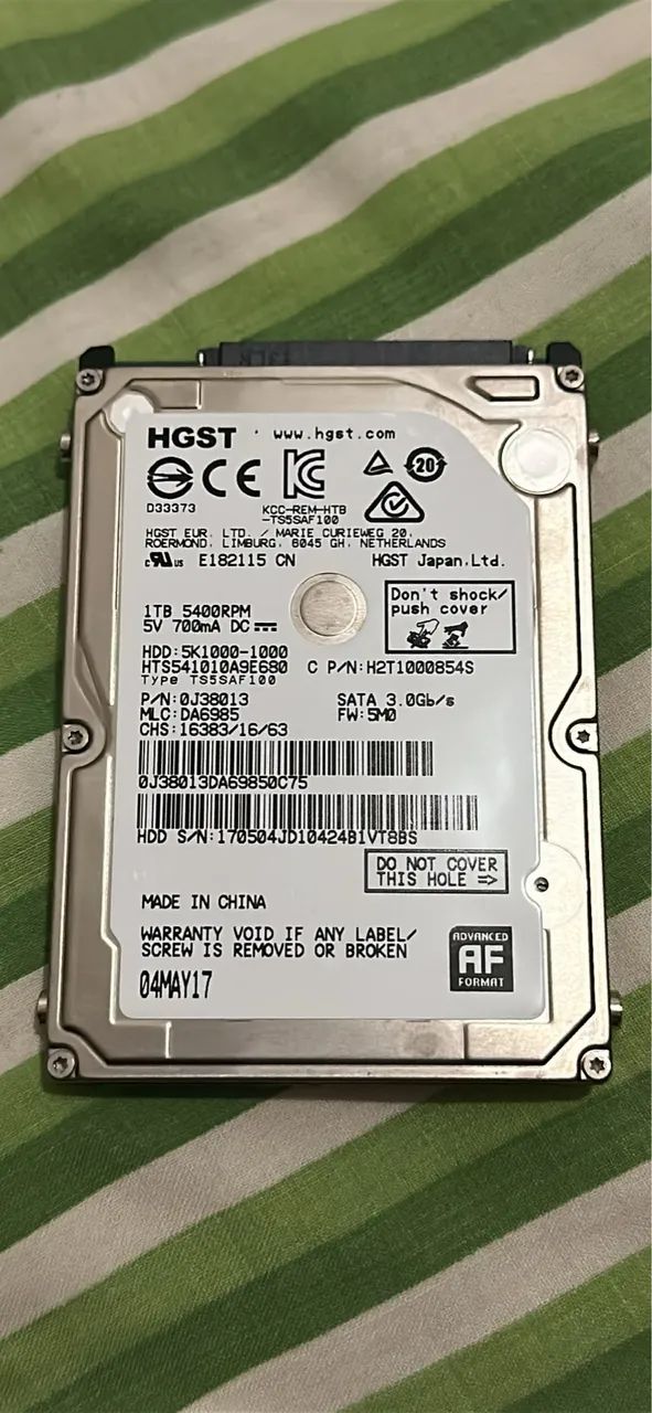 HDD Notebook 1TB432208534874378240