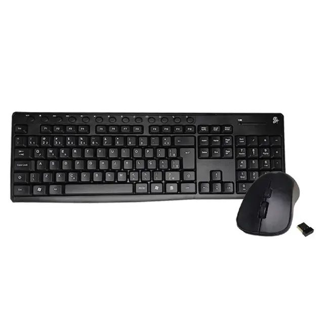 Kit Teclado e Mouse Sem Fio Wireless Multimedia 5+ - Foto 3