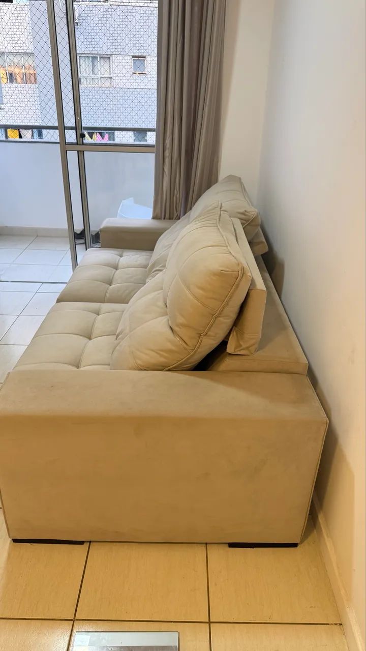Sofá Retrátil e Reclinável 3 Lugares - LAR SHOPPING  - Foto 3