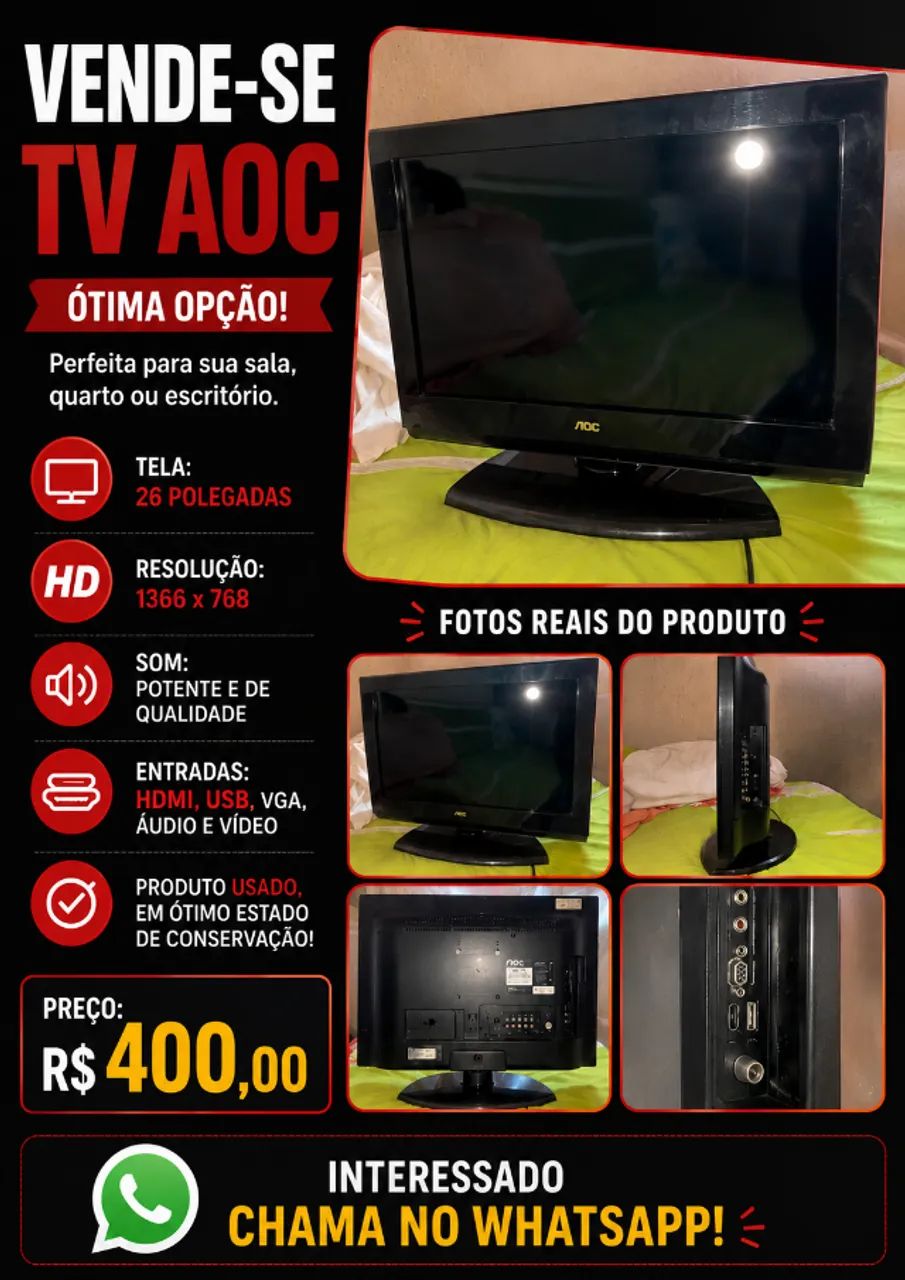 Estou vendendo esta tv 