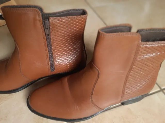 Bota Spatifilus Couro Marrom Nº 35 Nova
