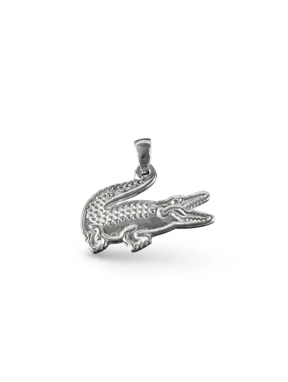 Pingente Crocodilo Prata 925 - Foto 3