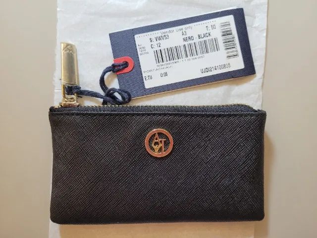 PORTA CHAVES CARTÃO MOEDAS ARMANI AJ