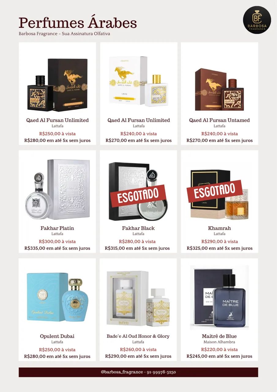 Perfumes Árabes Originais