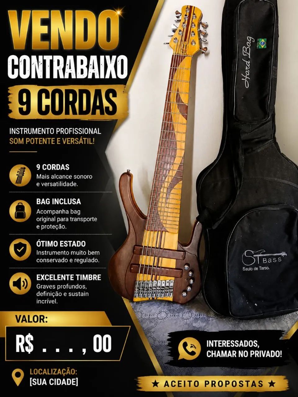 Baixo 9 cordas 