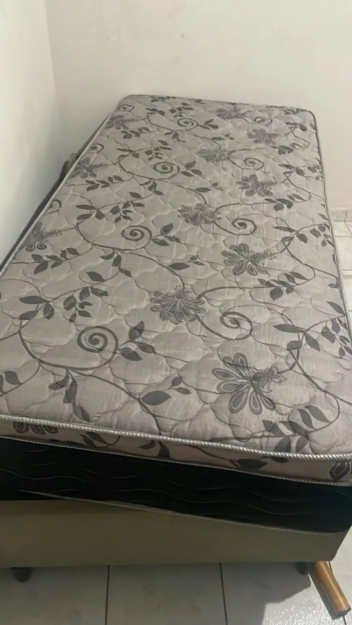 cama box solteiro semi nova 