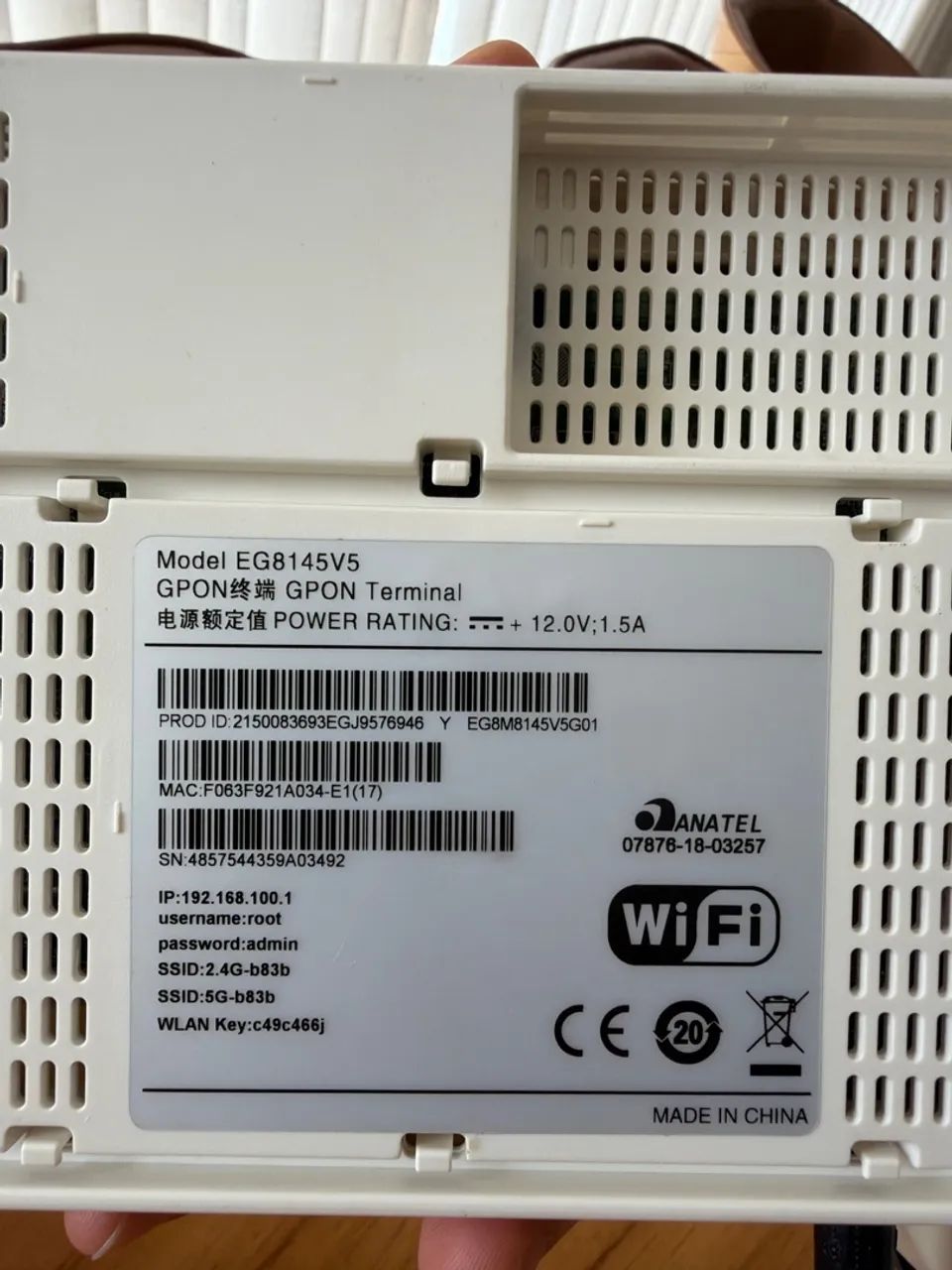 Modem Huawei EG8145V5 - Foto 2