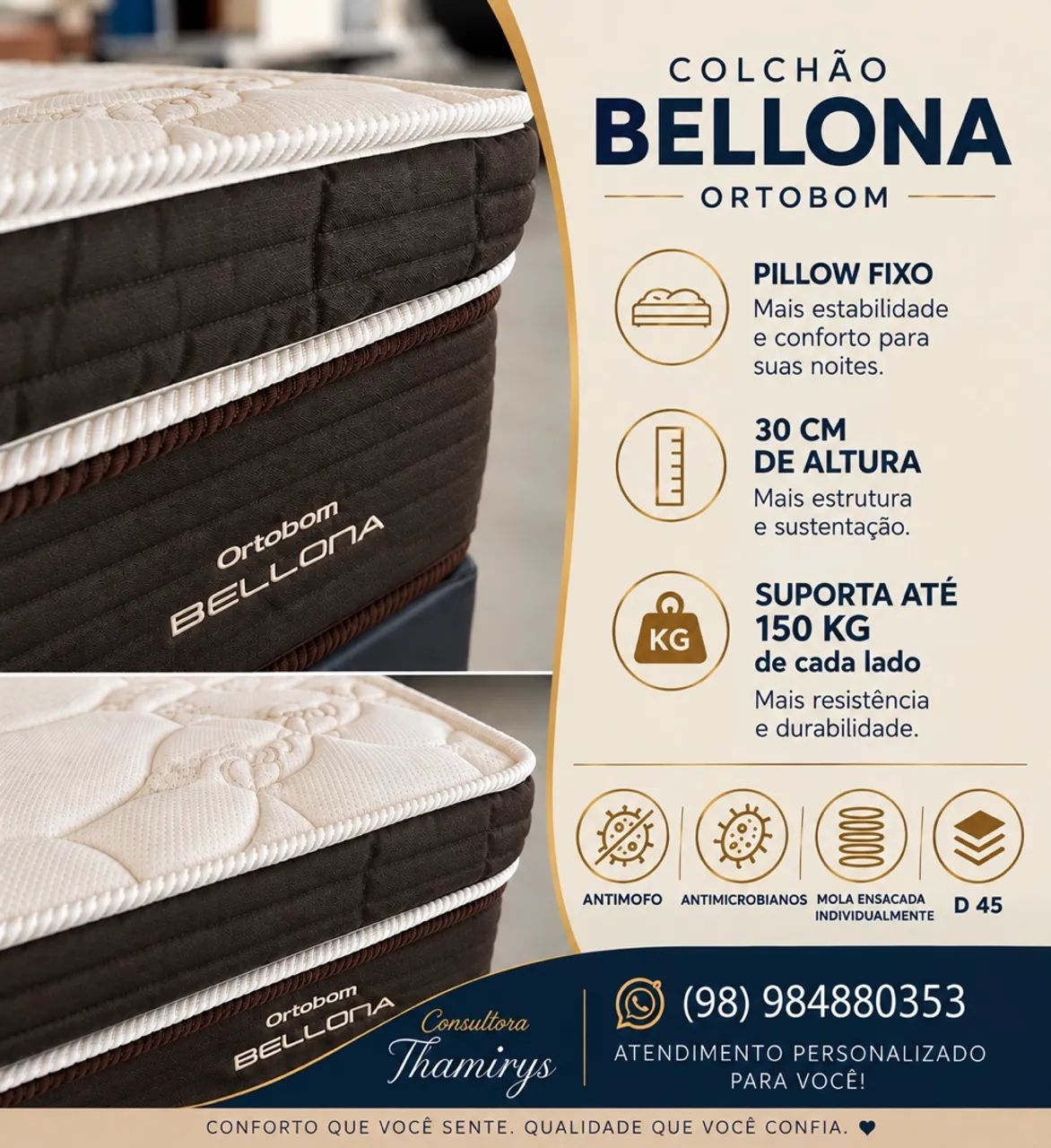 Colchão ortobom KING 203x1.93 