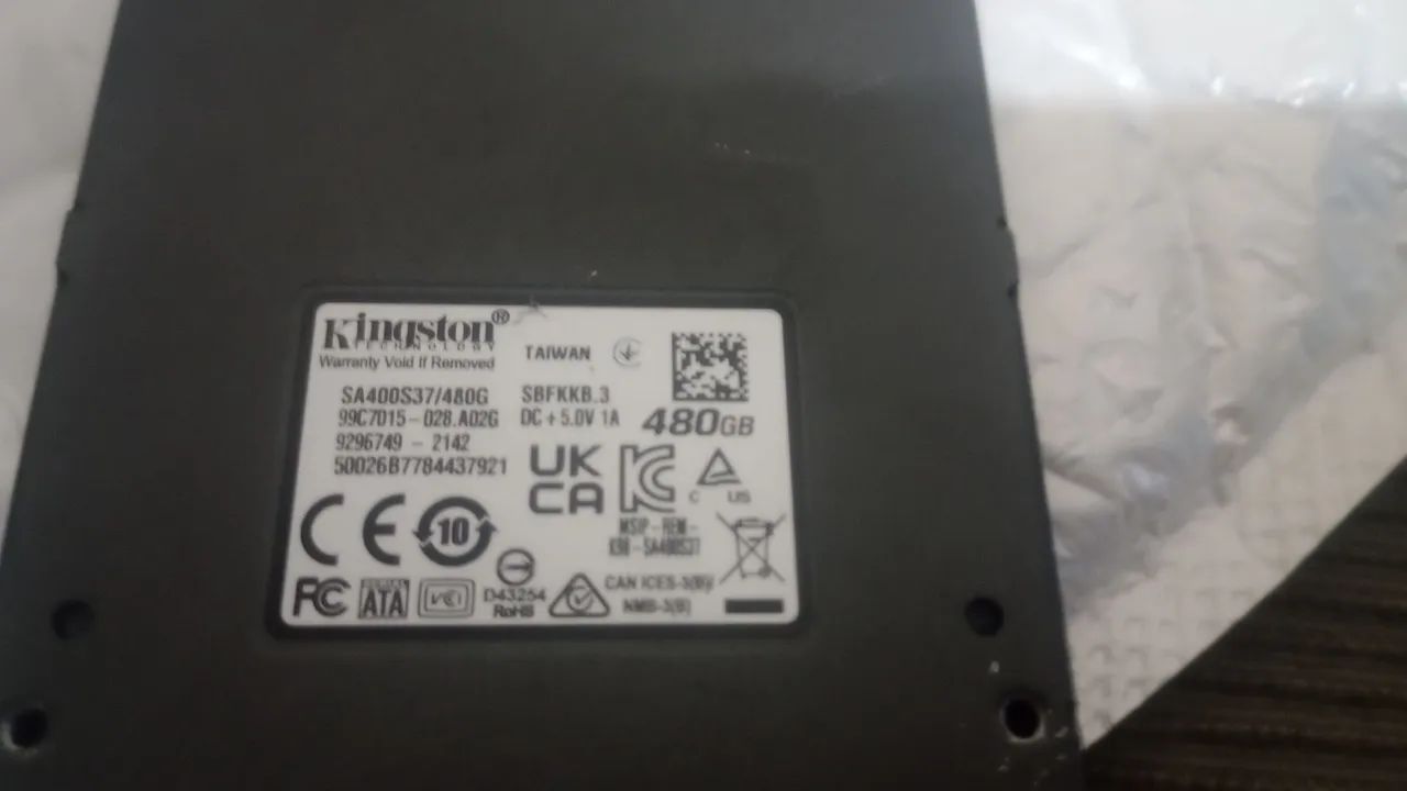 ssd Kingston 480gb sata - Foto 3