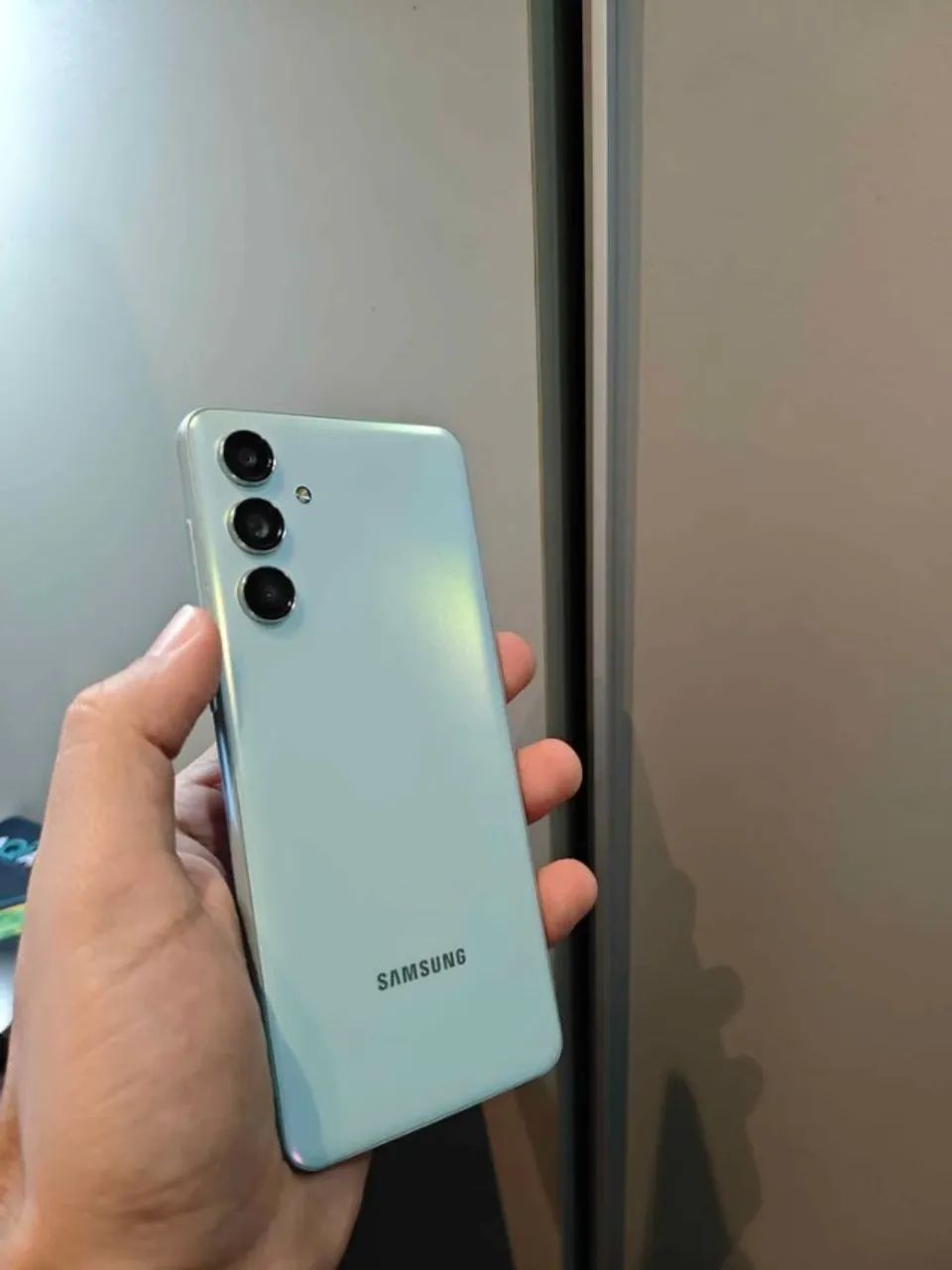 Celular Samsung Galaxy M55 5G Light Green - Impecável, Na Caixa e Com NF - Foto 5