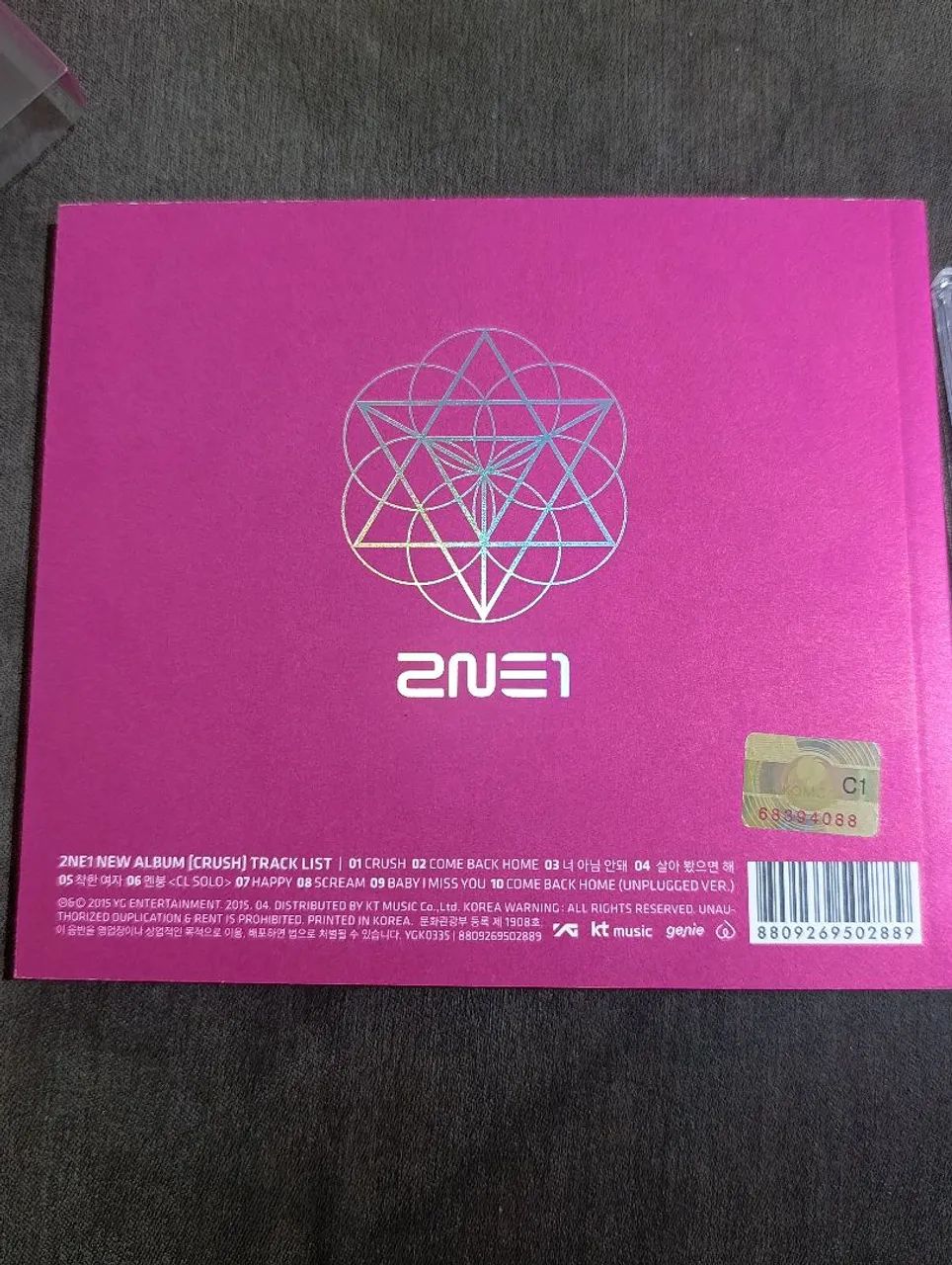 Cd Crush Pink - 2NE1  - Foto 3