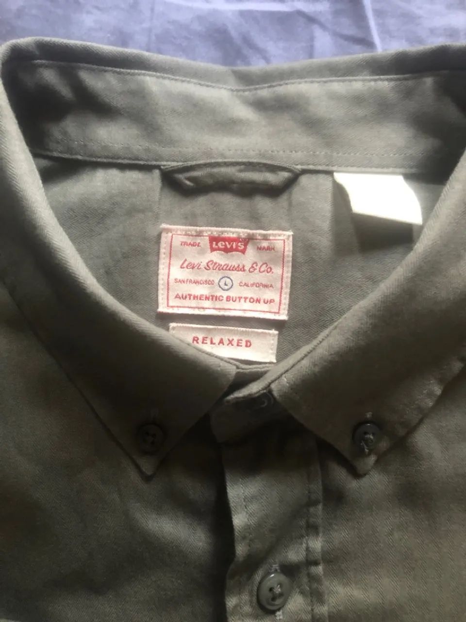 Camisa levis autêntica button down nova. - Foto 5