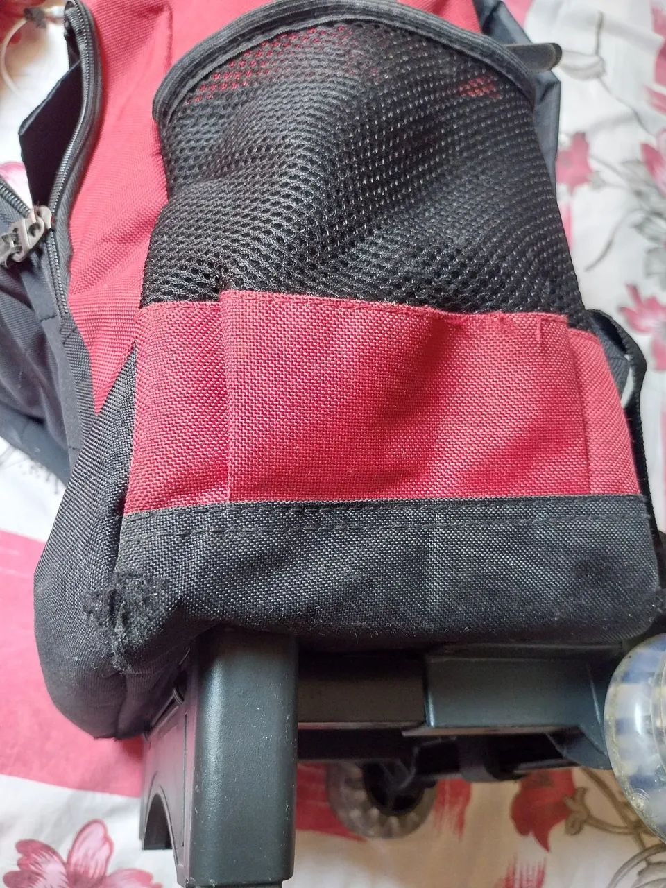 Mochila Flash vermelha usada/conservada - Foto 3