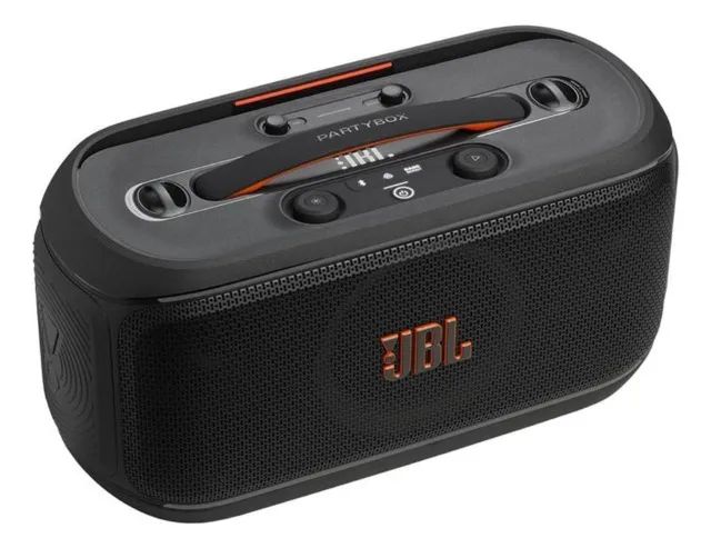 JBL PartyBox On-The-Go 2 Preta com Microfone - Foto 3