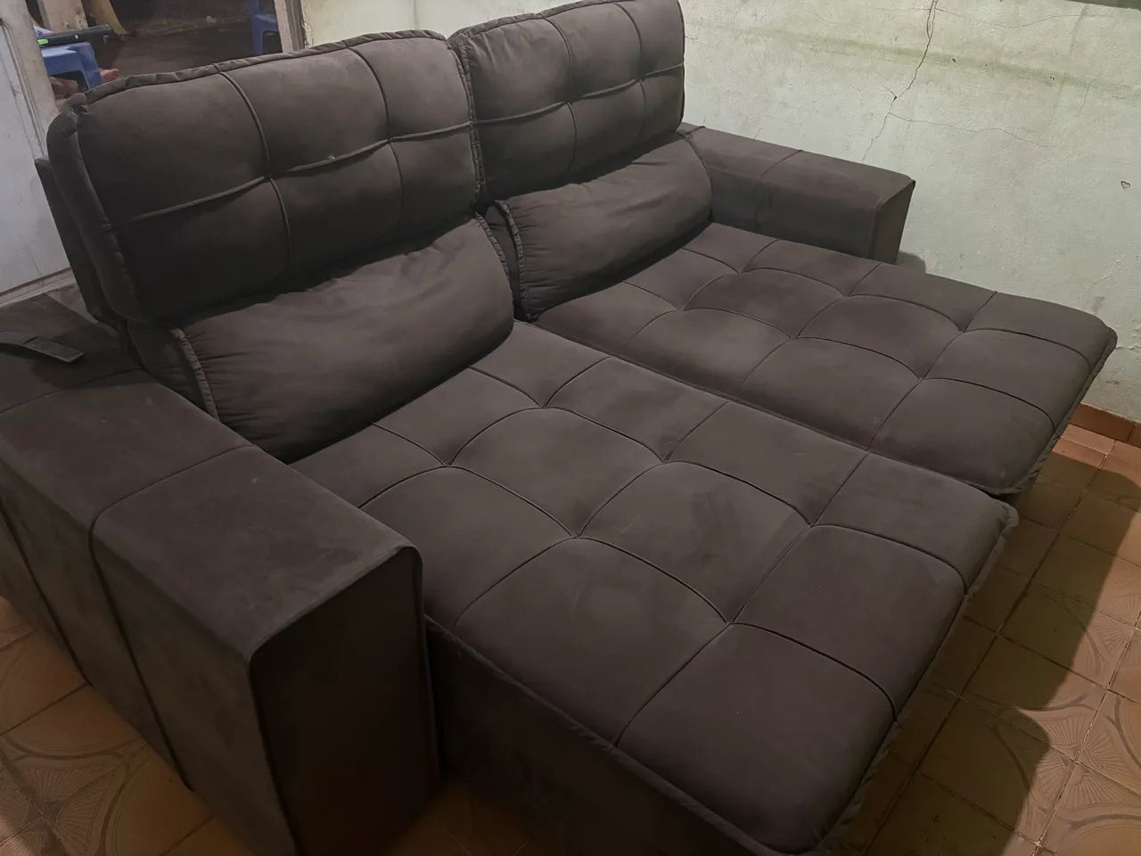 Sofá retrátil e reclinável 3 lugares à venda - Foto 3