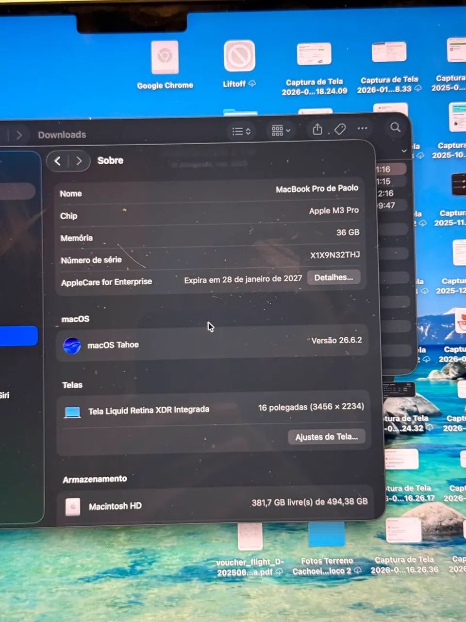 Macbook pro m3 pro 36gb ssd 512gb garantia apple - Foto 3