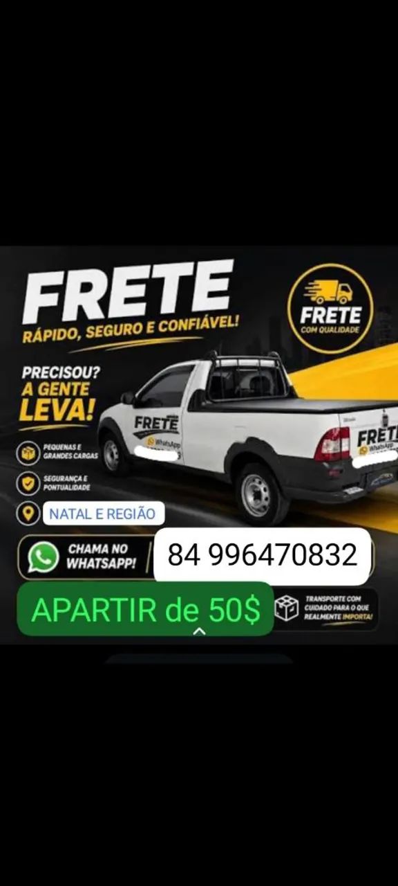FRETE RÁPIDO E BARATO DISPONÍVEL 