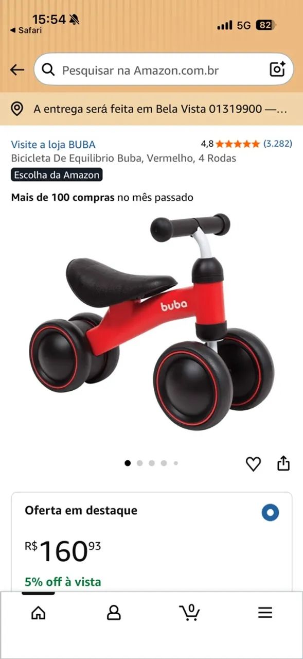 Bicicleta de equilíbrio buba  - Foto 4