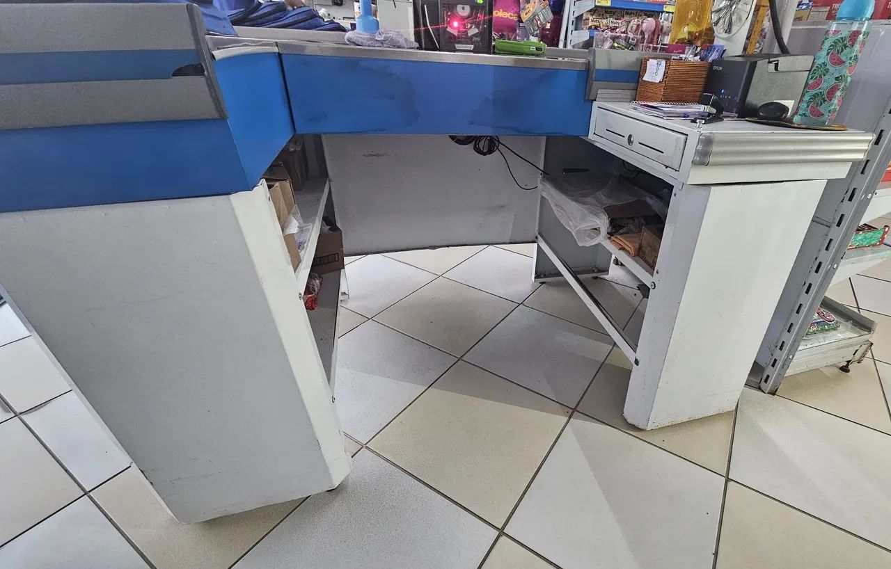 2 caixa pdv de supermercado/ mercado azul para atendimento  - Foto 3
