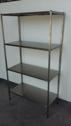 Estante inox com 4 planos - Diversos tamanhos