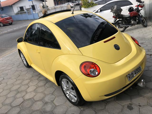 Vw New Beetle automático teto couro o top leia - Foto 6