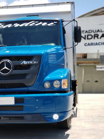 MB Mercedes-Benz atron azul bau - Foto 11