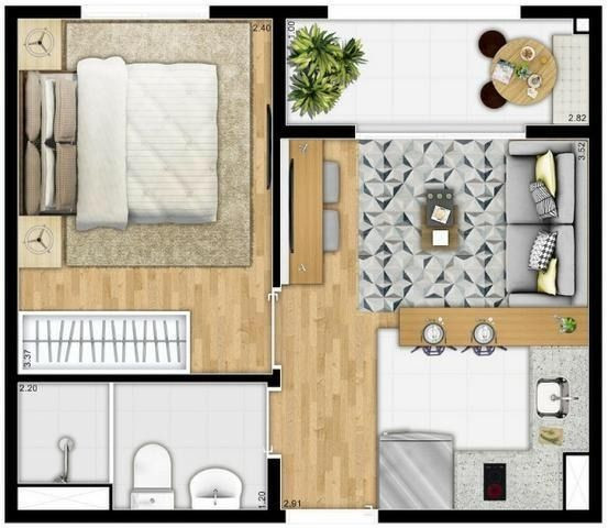 Apartamento em Guarulhos 300m do Shopping Internacional 1 e 2 dormitórios - Foto 18