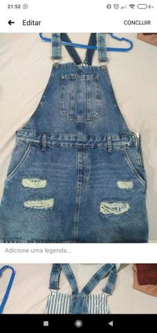 Jardineira Jeans