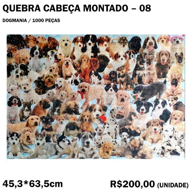 Dogmania - Quebra-cabeça Montado - 1000 Peças