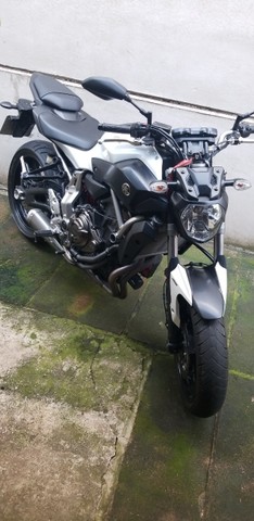 RARIDADE YAMAHA MT 07 BRANCO PÉROLA ABS