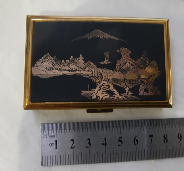 Porta Maquiagem Clover- Vintage anos 60 Japan, Caixa Musical- Bethoven.<br>Nova na embalagem - Foto 3