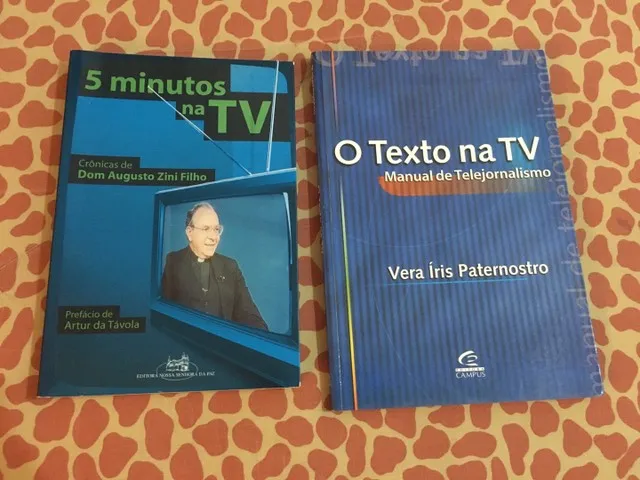 2 Livros Jornalismo O Texto Na Tv 5 Minutos Na Tv Pouco uso