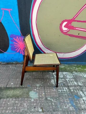 Cadeira Em Imbuia Com Palha Sintética - Foto 3
