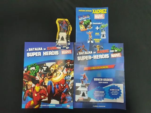 Xadrez Marvel - Volumes 1, 2 e 3 (Hulk, Homem de Ferro e Homem Aranha) - Foto 3