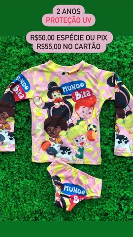 Biquíni infantil proteção solar 