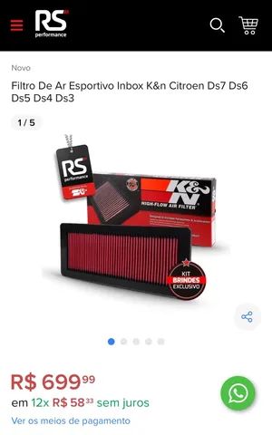 K&N inbox linha thp (DS) - Foto 4