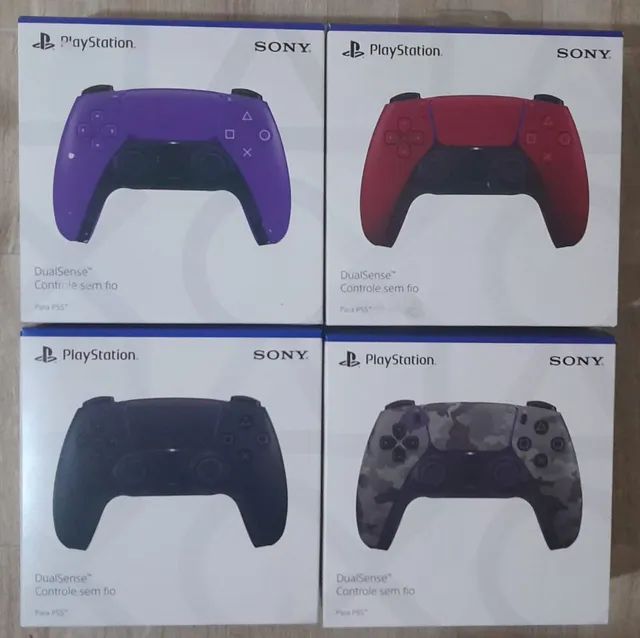 Controle PS5 sem Fio DualSense Sony Starlight Blue - Roxo