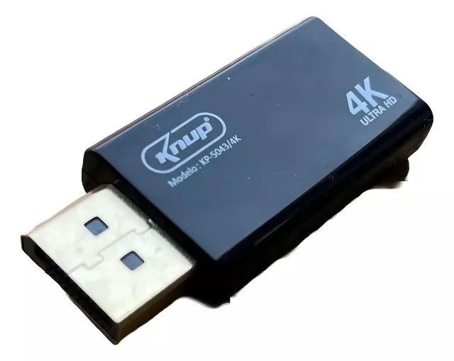Adaptador Displayport P/ Hdmi Hdtv 4k Knup Kp-5043/4k Loja Coimbra Computadores Entregamos - Foto 6