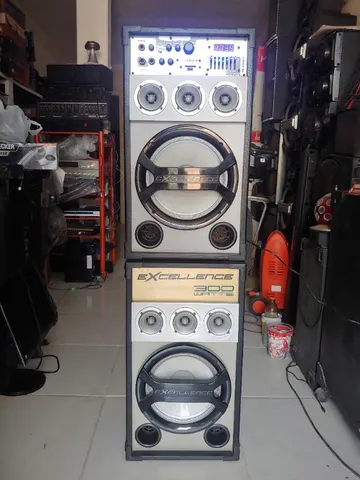 par de caixas ativa e passivas nks 300w