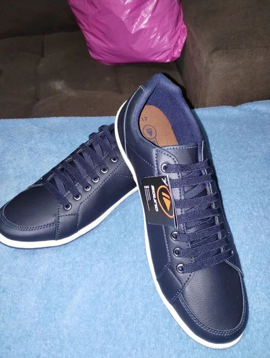 Tênis Masculino Azul - Novo - Foto 2