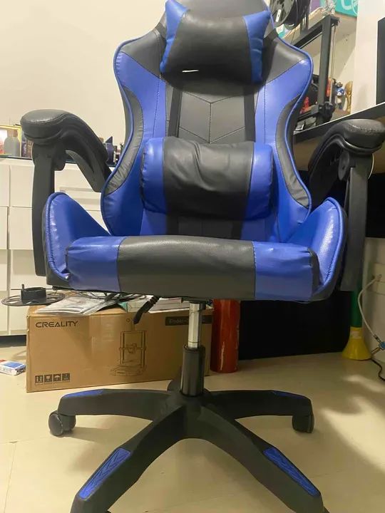 Cadeira Escritório Gamer Ergonômica Reclinável C/ Massageador - Foto 4