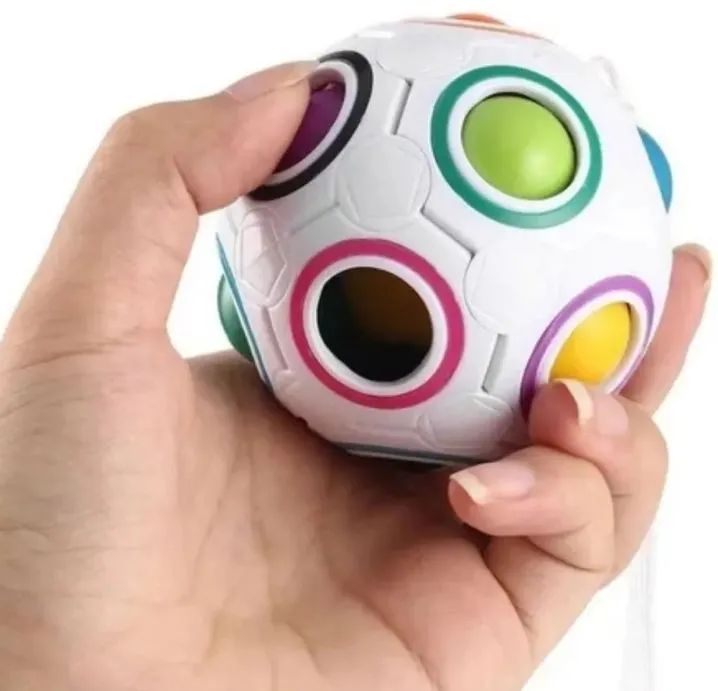 Fidget Toy Rainbow Ball Puzzle Cubo Mágico<br> - Foto 2