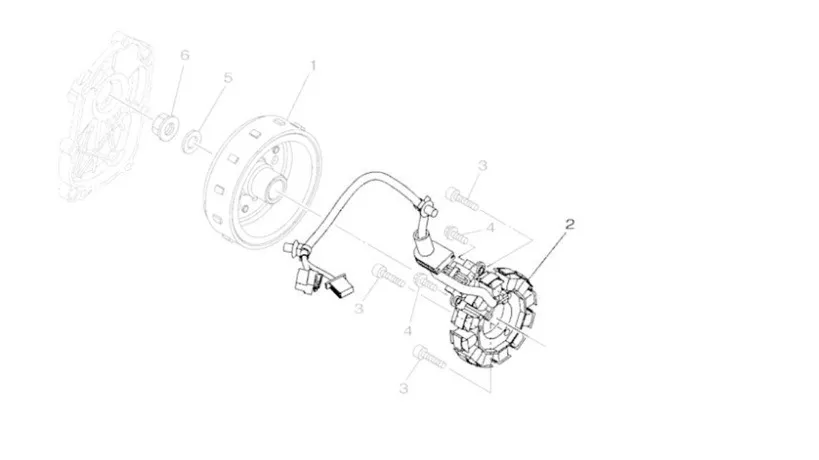 Estator Conjunto para Yamaha NMAX 160 2017 Original B55H14100000