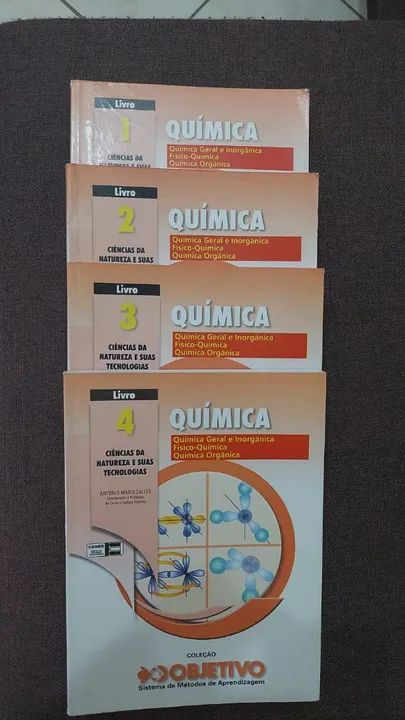 Kit de livros de química 