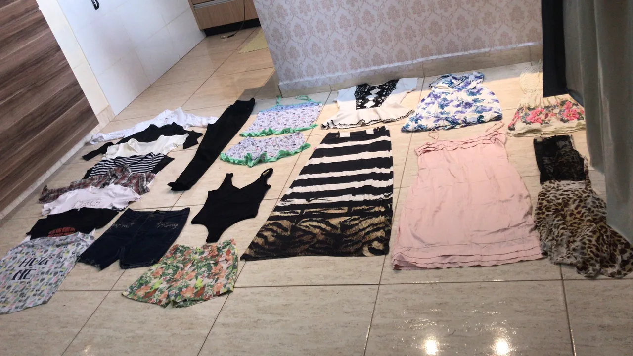 Lote de roupas feminina TAM: variados tudo por 60,00