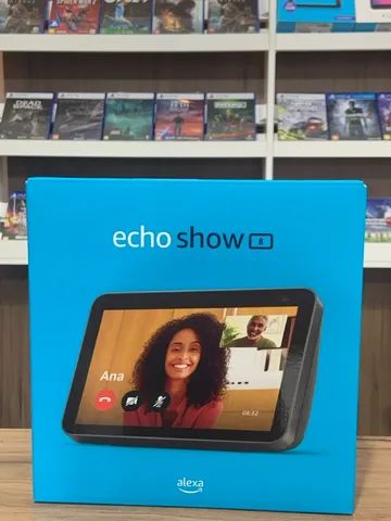 Amazon Alexa Echo Show 8 Preta Nova Até 12x Sem Juros | Loja Física Curitiba