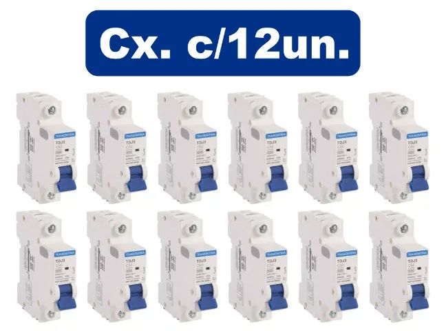 Disjuntor Monopolar Unipolar Tramontina de 40a - cx. fechada com 12un.